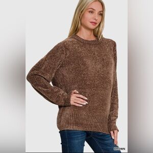 189.  CHENILLE SWEATER